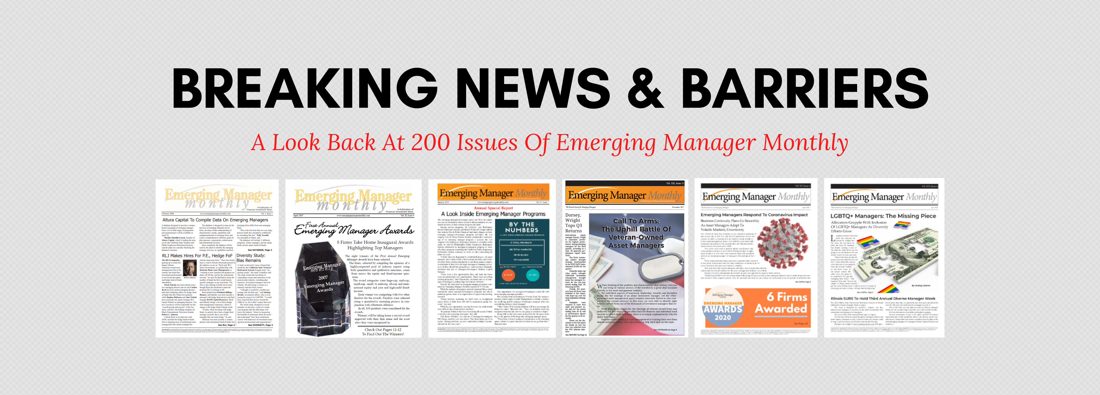 200 Issues: A Look At Emerging Manager Monthly